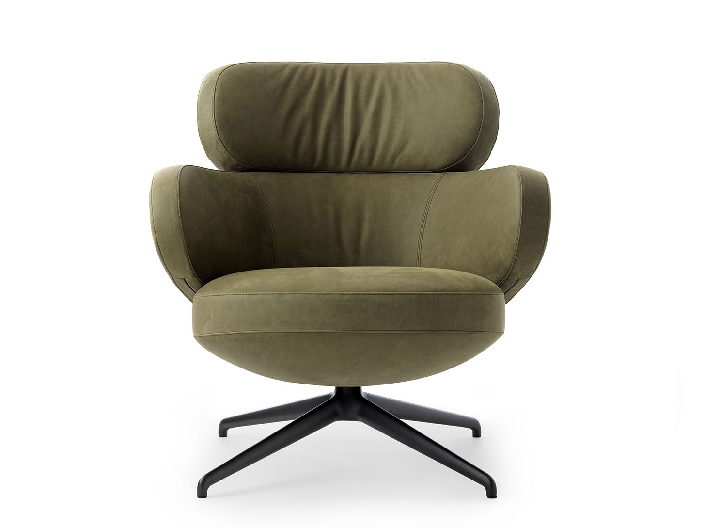 Кожаное вращающееся кресло с подлокотниками LEOLUX LX LXR09 ARCH-00080149