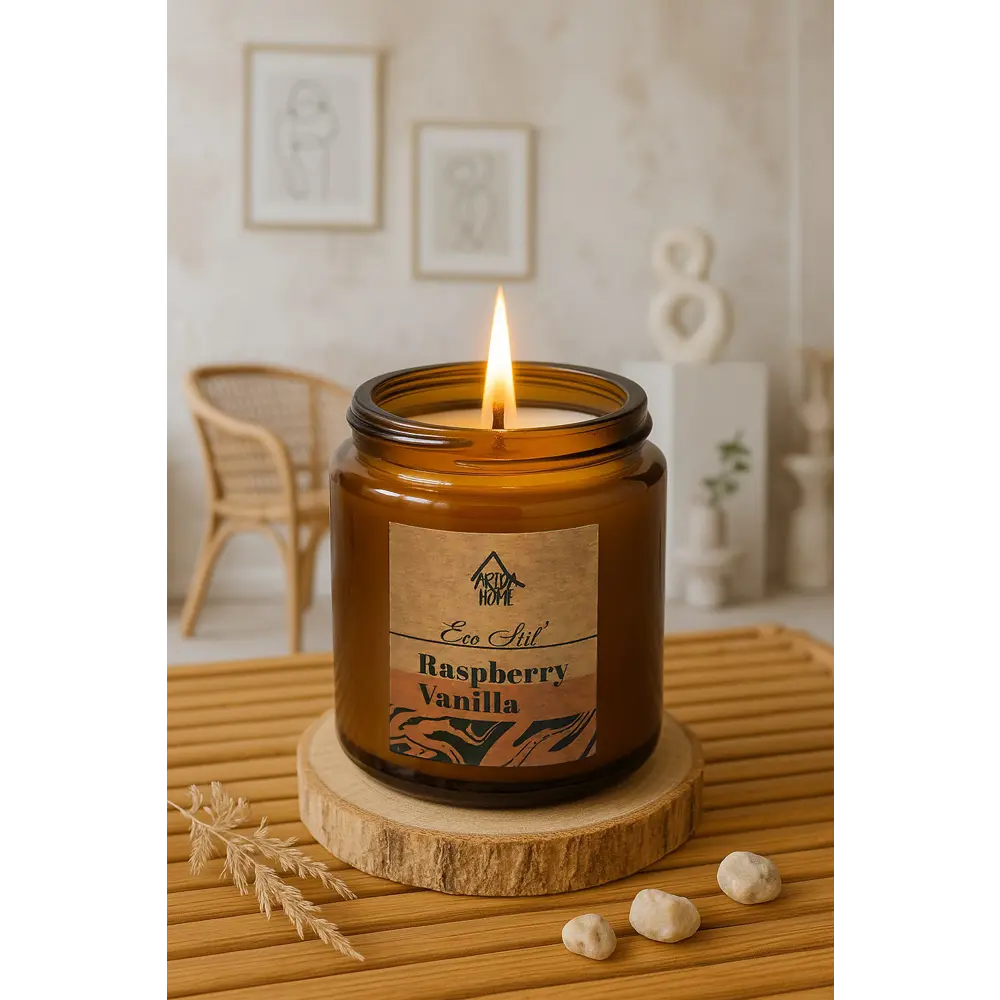 Свеча в стакане ароматизированная Eco Stil Малина и ваниль ARIDA HOME STLM-2112997 - Вид №4
