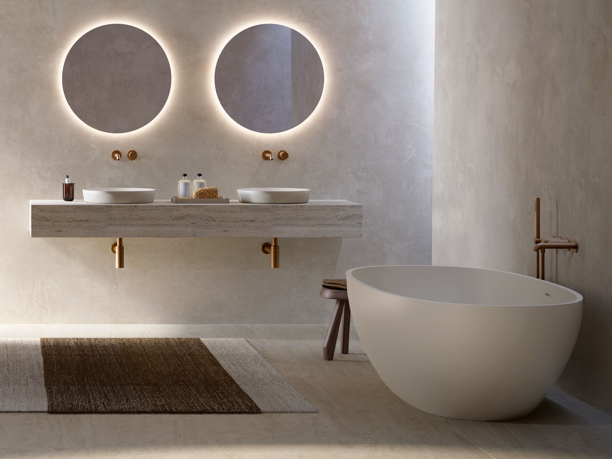 Овальная ванна в центре комнаты CERAMICA CATALANO VASCA 176×91 ARCH-00153367 - Вид №3