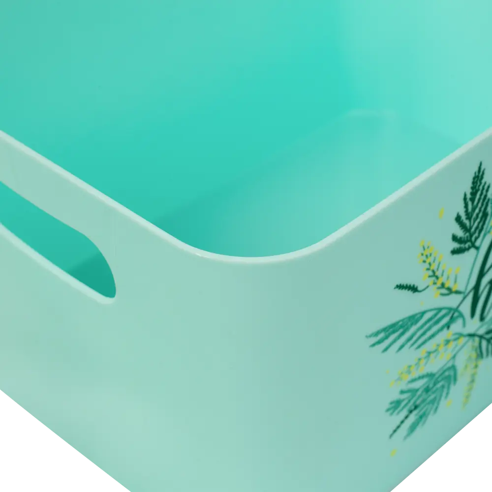 Корзина Home цвет 15.79x12.12x11.5 см пластик мята 82154655 STLM-2112358 Santreyd  - Вид №4
