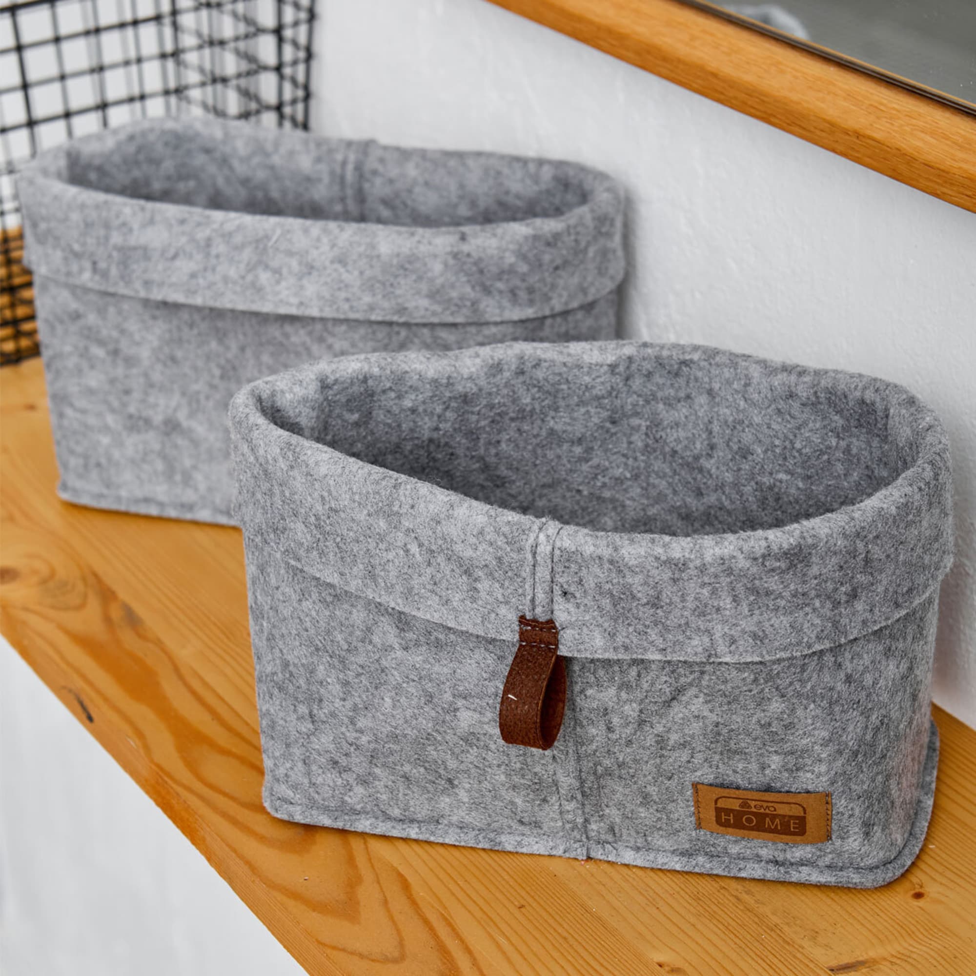 85324726 Корзинка квадратная Elegance 28x24x28 см 3 шт. нет Santreyd  - Вид №2