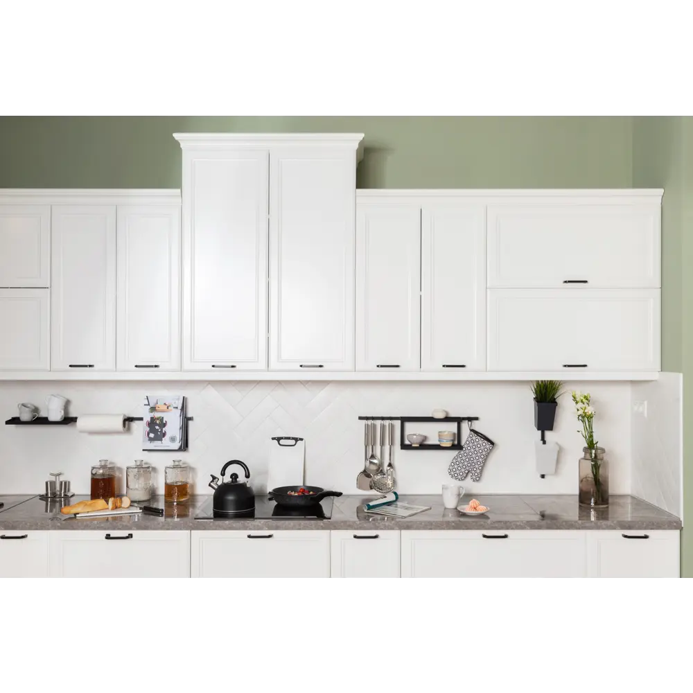 Фасад для кухонного шкафа Реш 59.7x137.3 см Delinia ID МДФ цвет белый STLM-2182689 - Вид №5