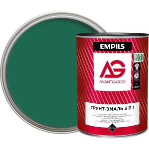Грунт-эмаль Avantgarde глянцевый цвет зеленый 0.9 кг