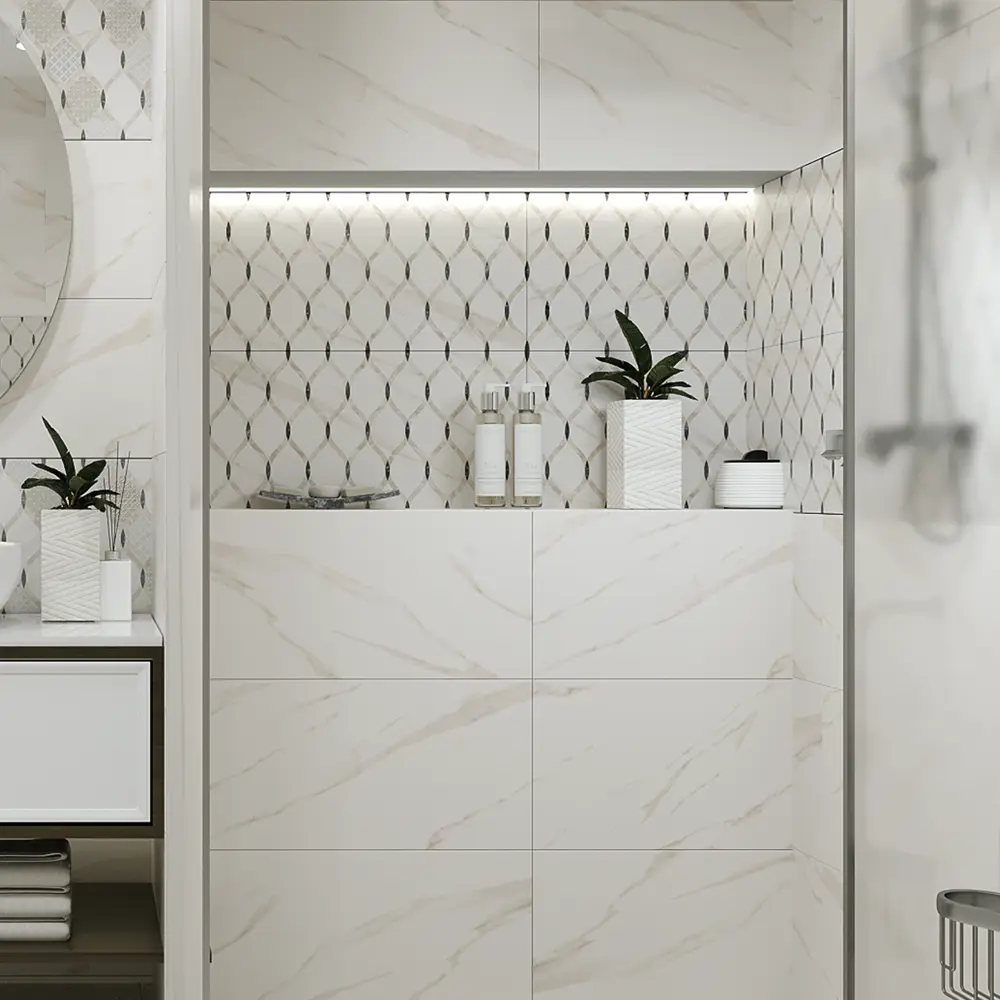 Настенная плитка Azori Astra бежевая мраморная 31.5×63 см 89404309 STLM-1568649