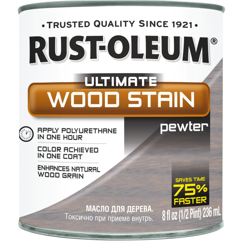 Масло тонирующее Ultimate цвет олово 0.236 л RUST-OLEUM STLM-2175178 - Вид №1
