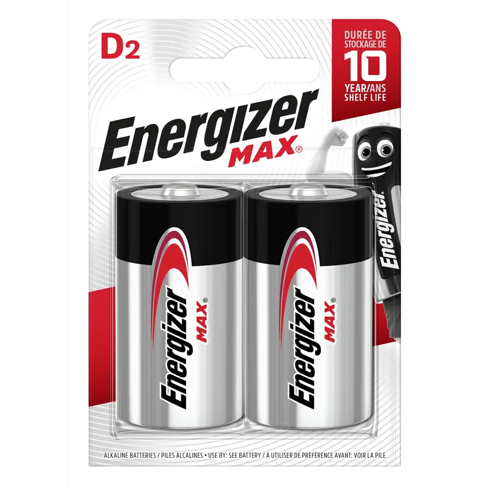 Батарейка Energizer D (LR20) алкалиновая 2 шт STLM-2028050