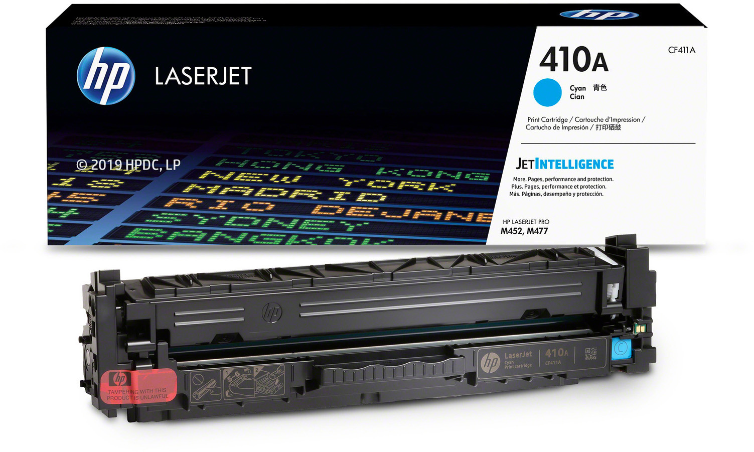 CF411A 410a cyan original laserjet toner cartridge HP Santreyd  - Вид №3