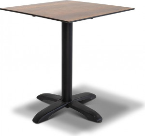 RC644-65-65-M500 "Каффе" интерьерный стол из HPL квадратный 64х64см, цвета "дуб" 4SIS