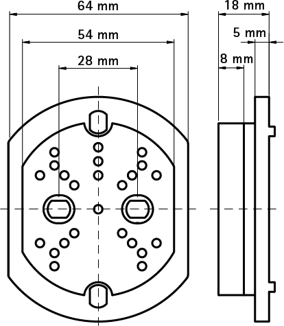 0835001 Монтажные профиля BISMAT® Профиль — Изолирующая пластина принадлежности для BISMAT® Профиля WALRAVEN  - Вид №1