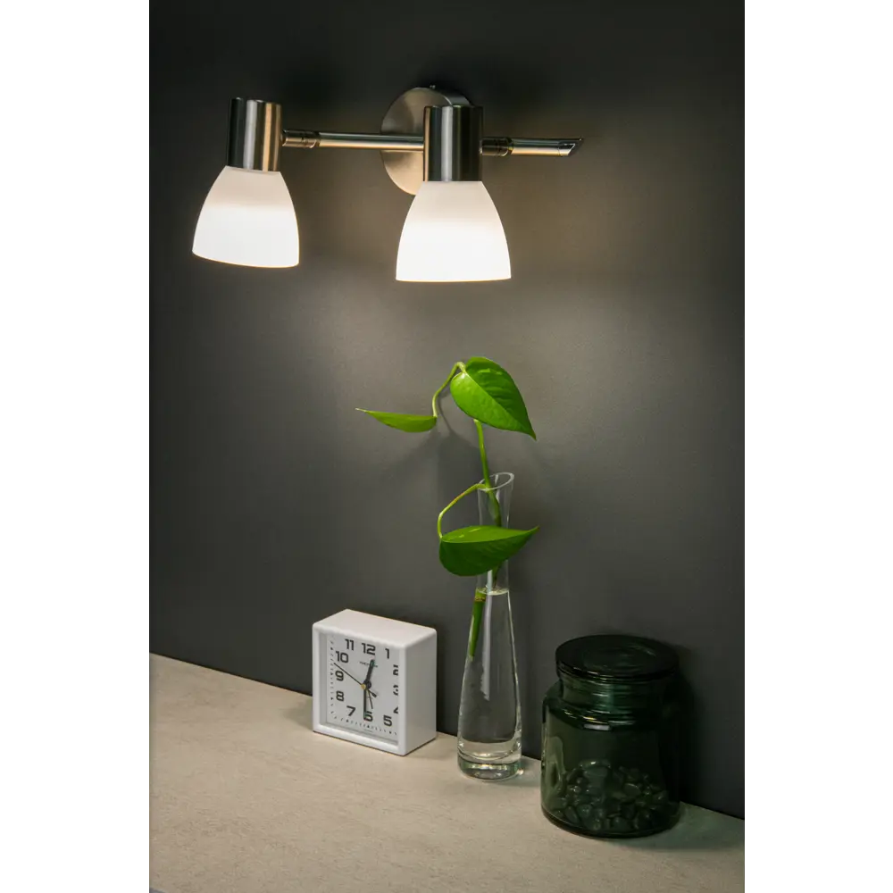 INSPIRE City — поворотный спот с двумя плафонами в стиле никель 82389952 STLM-0026207 - Вид №9