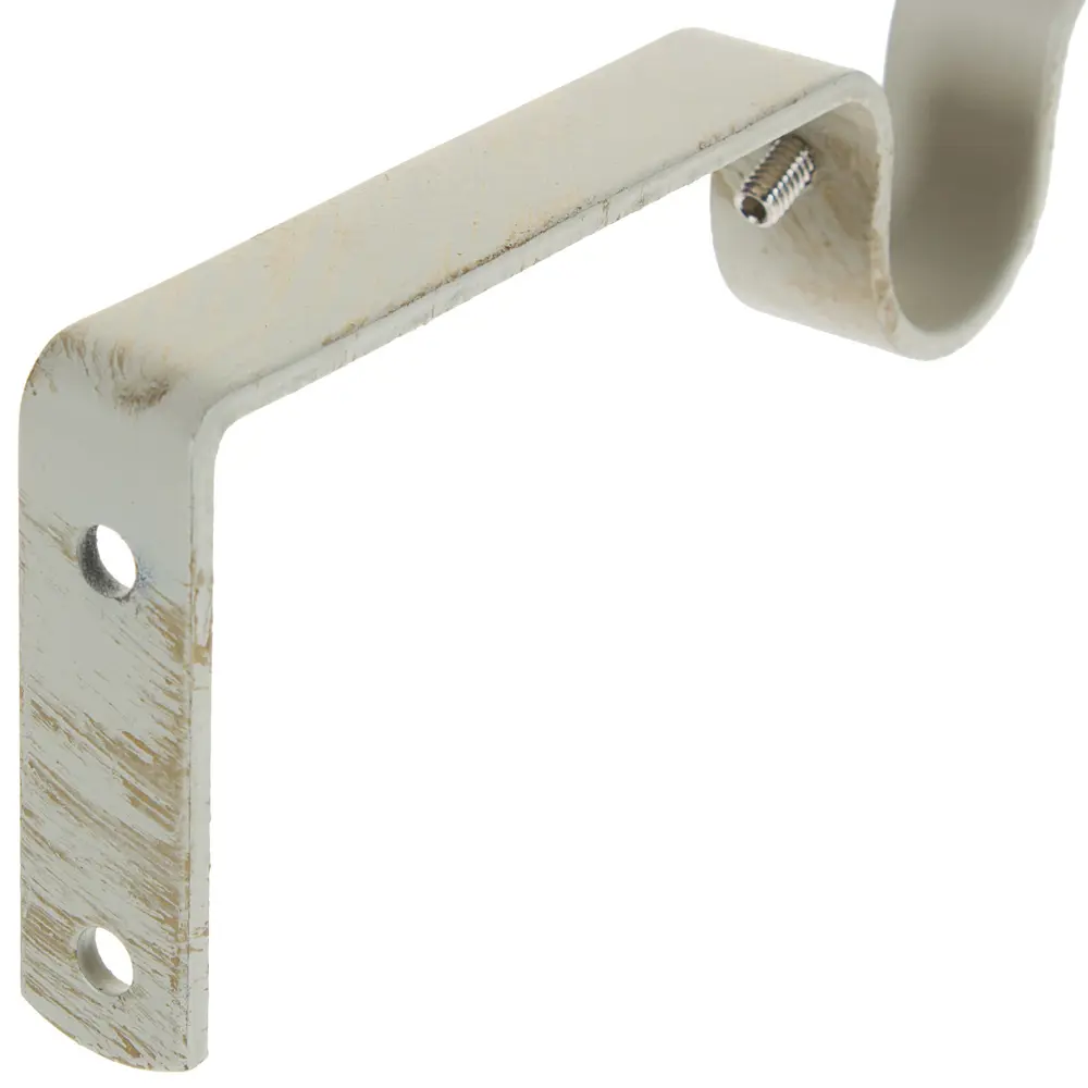 Держатель двухрядный простой Inspire 8/14 см цвет белый антик STLM-2034346 - Вид №1