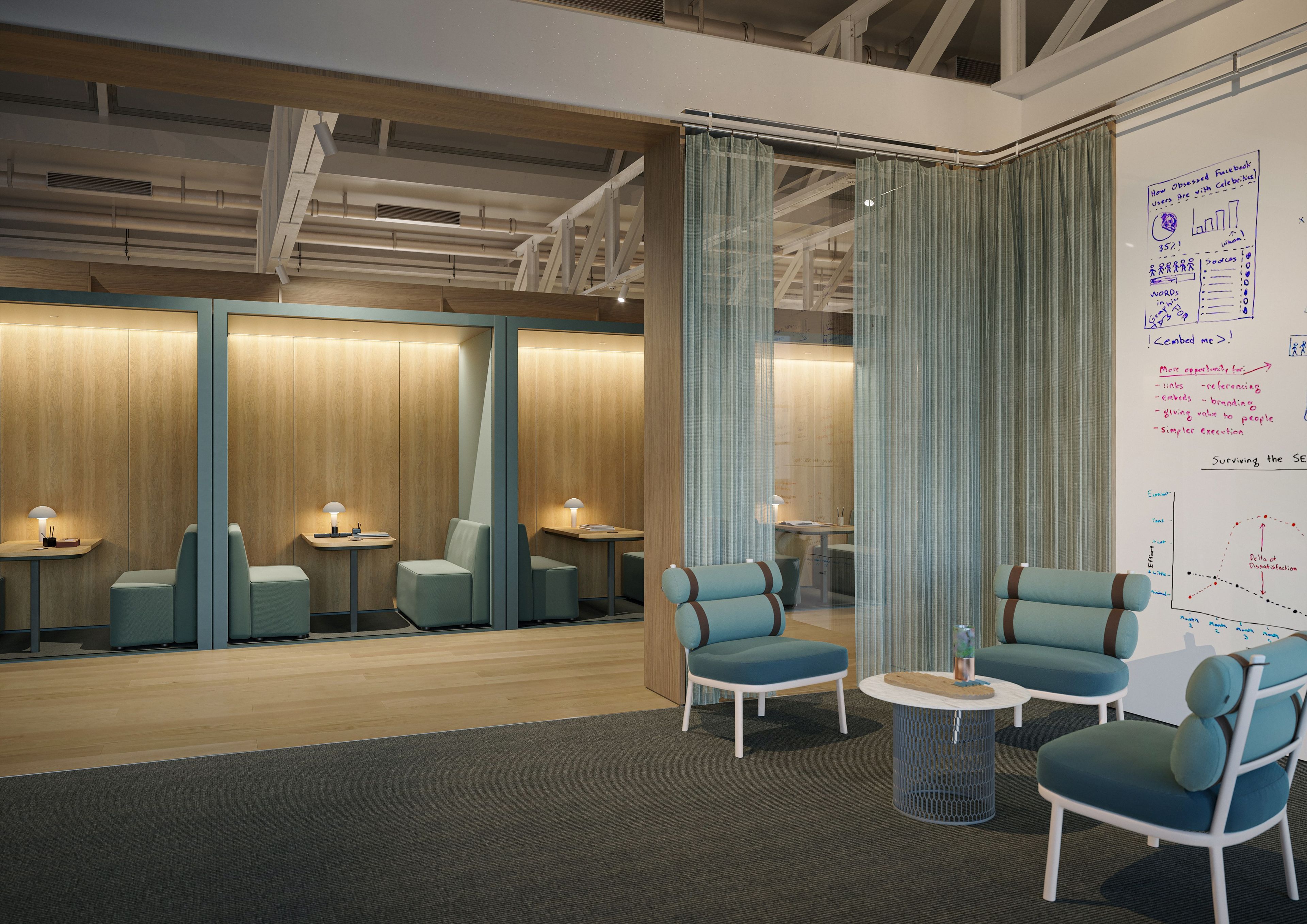 Акустическая офисная кабина со встроенным освещением Kettal Телефонная будка ARCH-00072883 - Вид №7