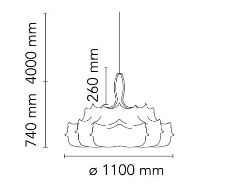 Cocoon смола подвесной светильник Flos Home Collection-подвеска ARCH-00116483 - Вид №4