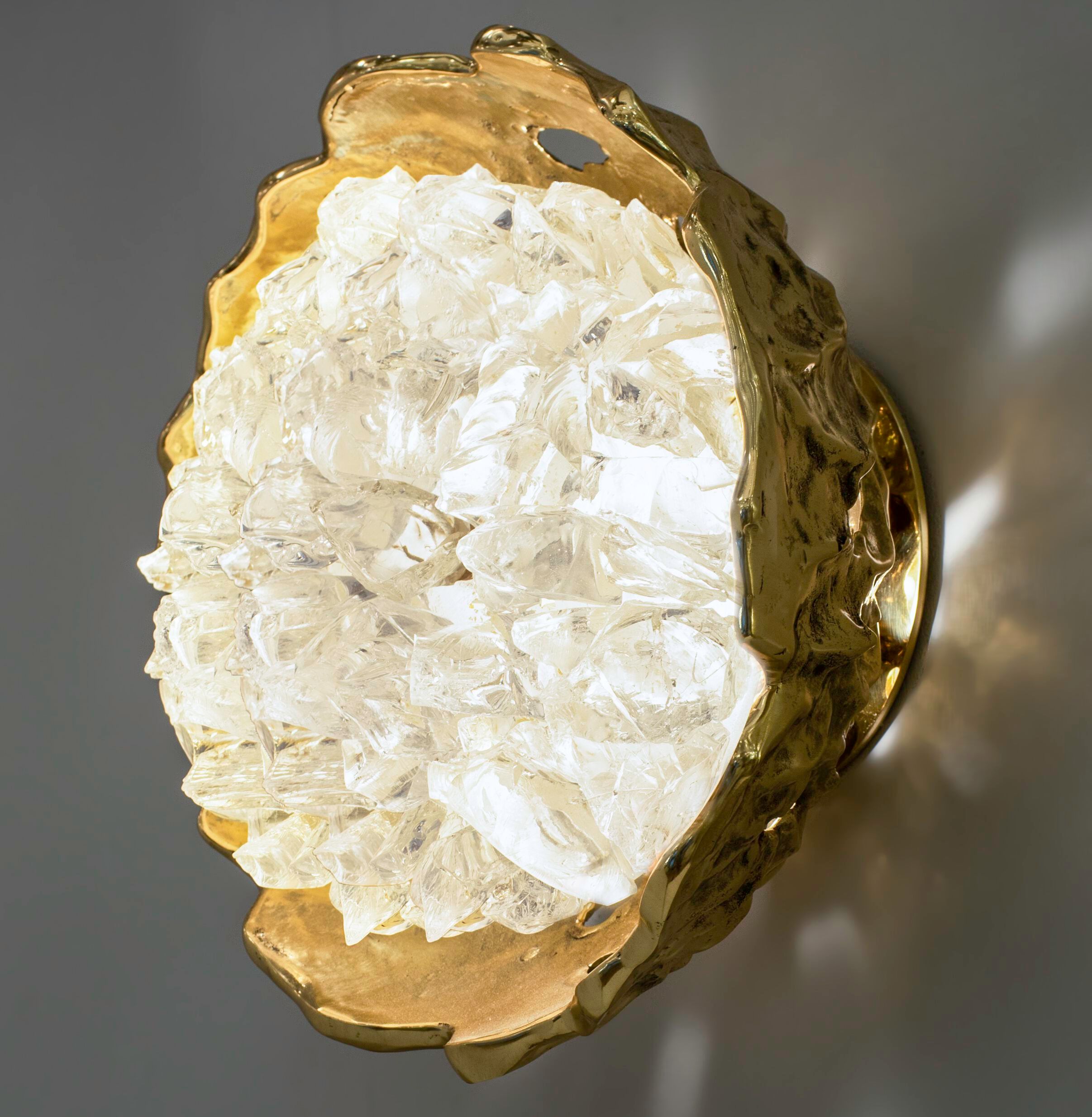 Настенный светильник из латуни и стекла GASPARE ASARO Etna ARCH-00128881