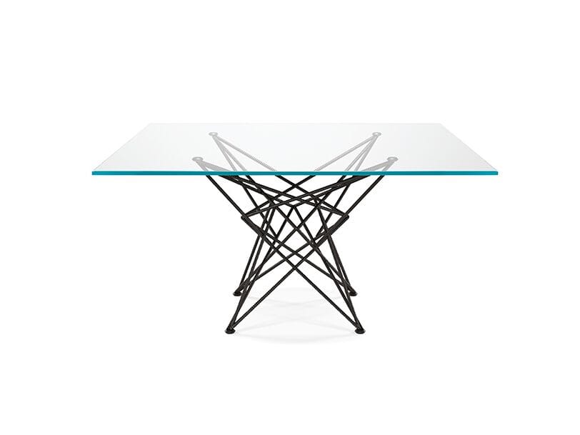 Прямоугольный стол из стали и хрусталя Cattelan italia GORDON ARCH-00117498 - Вид №1