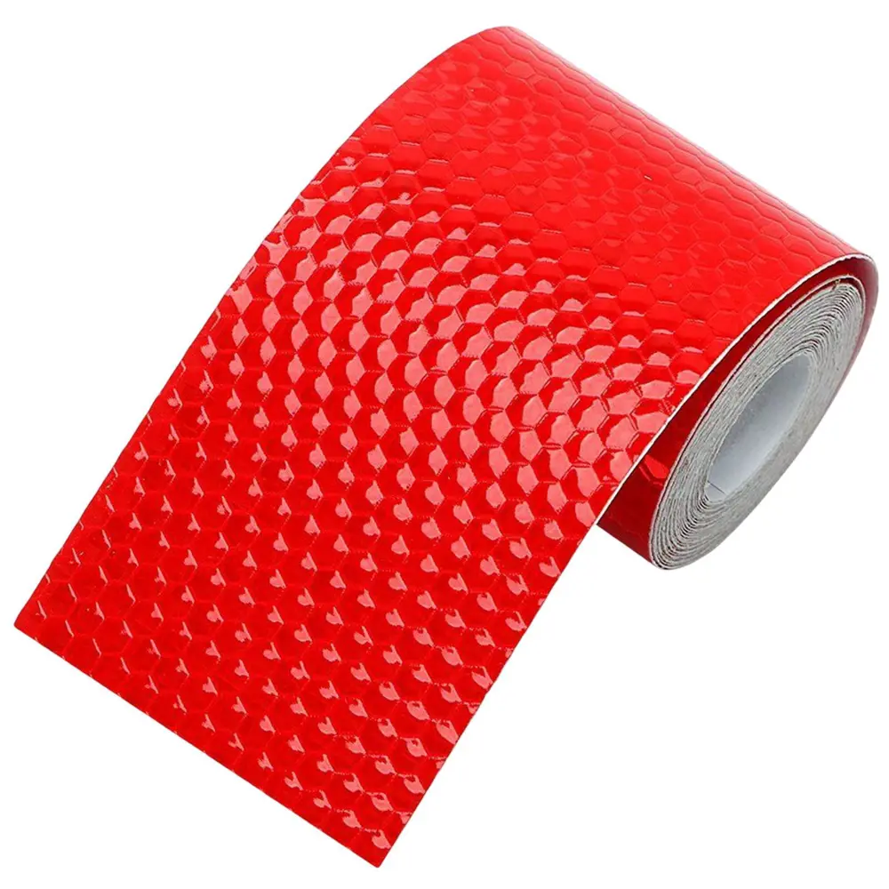 Лента сигнальная Safetystep Reflective Tape Honeycomb 50мм х 45.7м красный