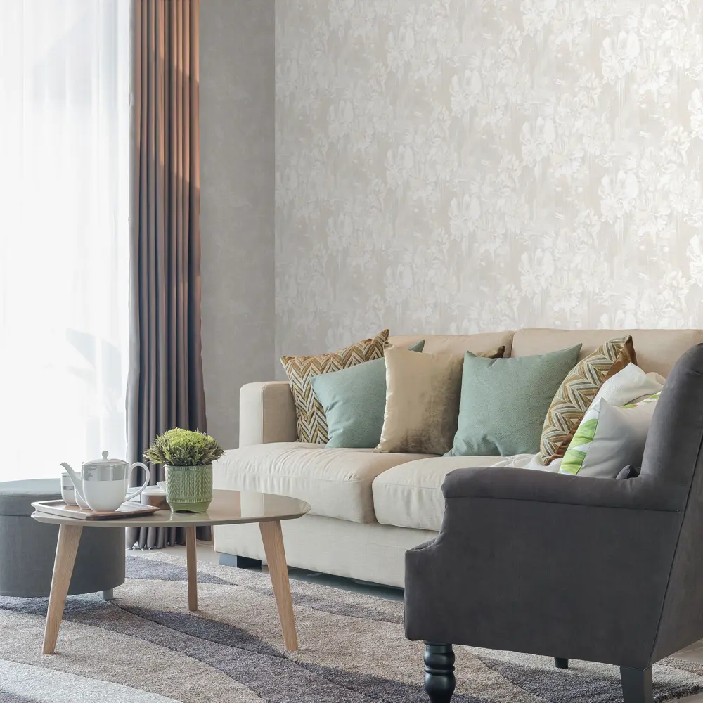 Обои флизелиновые Victoria Stenova Kelly белые 1.06 м VS889811 STLM-2127273 - Вид №3