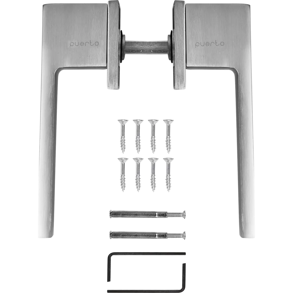 Дверные ручки Puerto Slim Бискотти в матовом хроме для межкомнатных дверей 86523087 STLM-0069611 - Вид №1