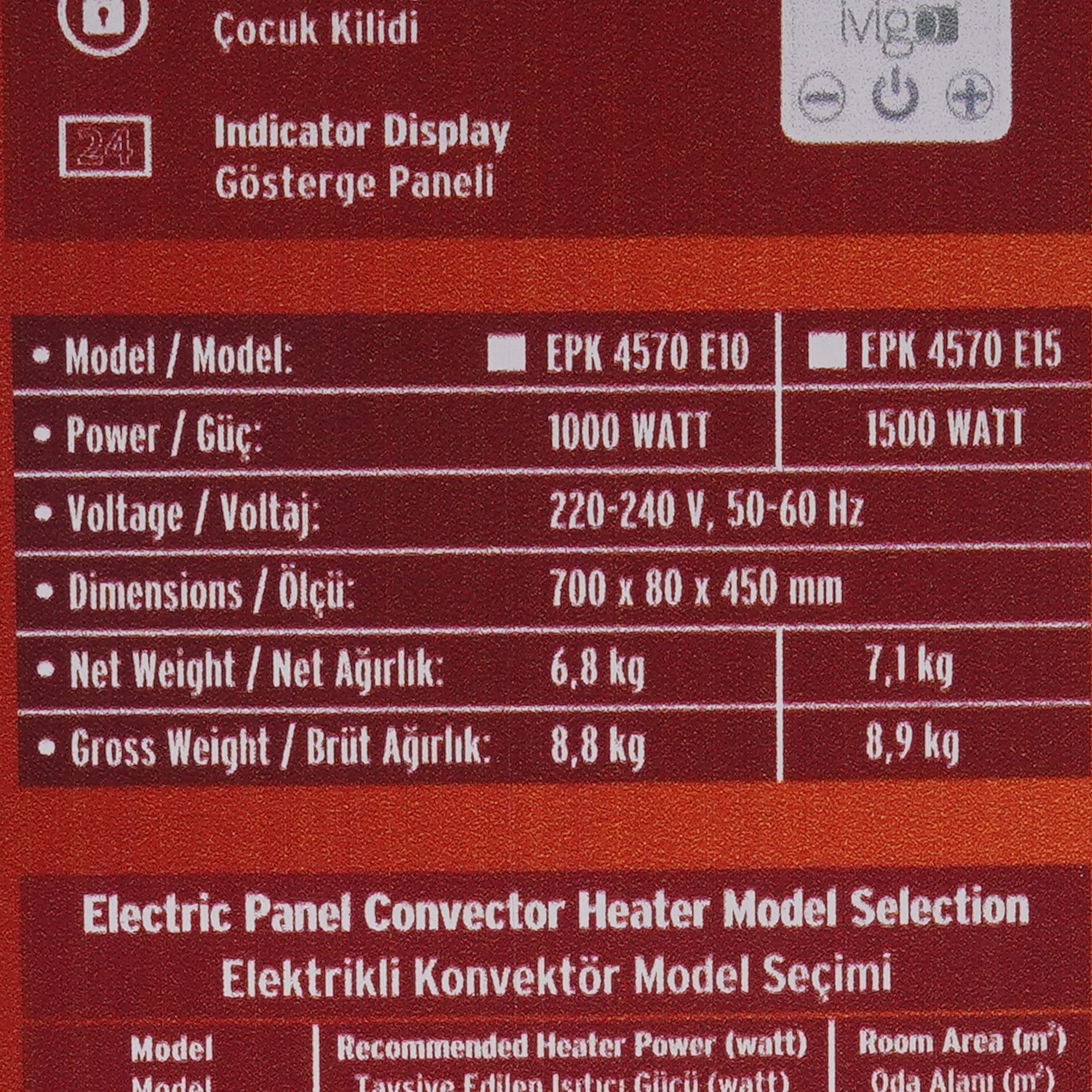 9935431 Конвектор iVigo EPK4570E10 STDN-0061217 - Вид №10