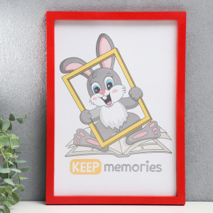 90335274 Рамка 3935926, 21х30 см, пластик, цвет красный Keep memories STLM-0189518 KEEP MEMORIES