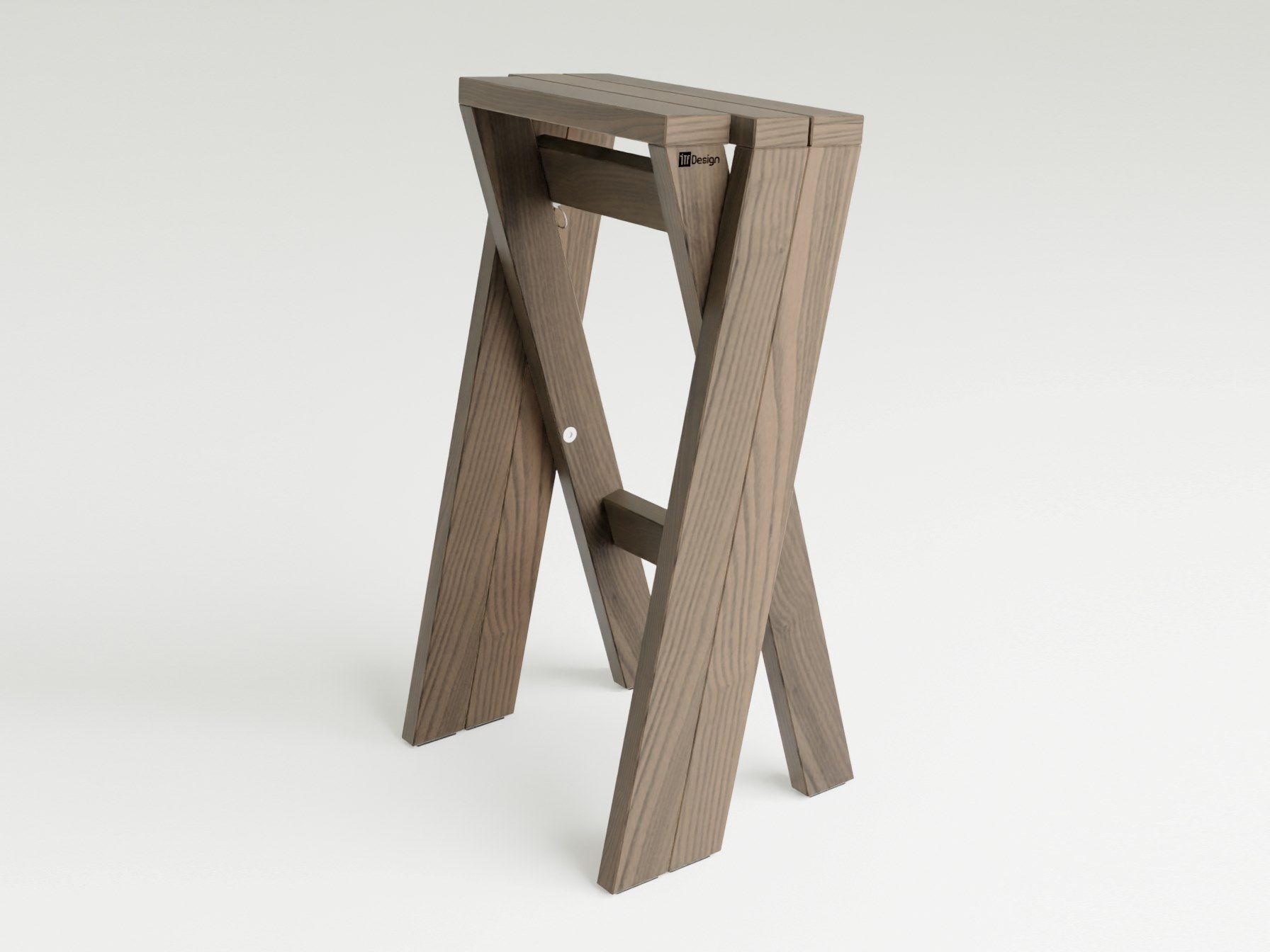 Высокий штабелируемый стул из массива дерева с подставкой для ног I.T.F. Design Forest ECO.rrect ARCH-00128195 - Вид №5