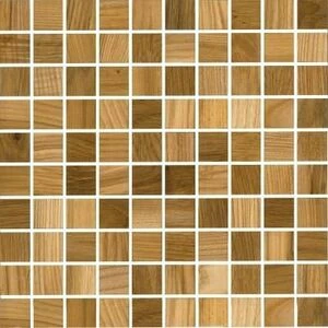Мозаика и 3D панели из дерева Tarsi Матрица 2d112 Дуб Селект с брашью (Текстурированная) 275х275 мм.