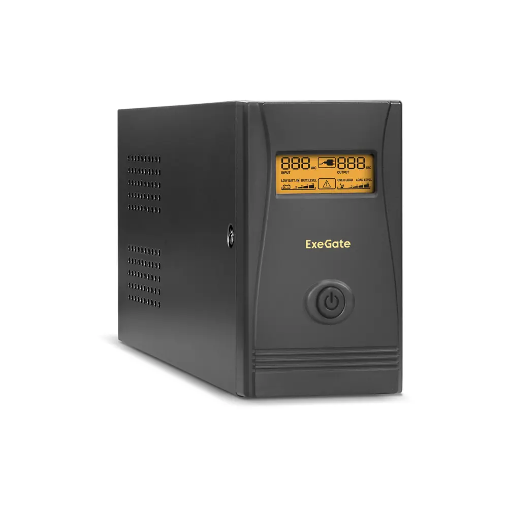 Источник бесперебойного питания Exegate ULB-600.LCD.AVR.4C13.RJ.USB 600 ВА 360 Вт