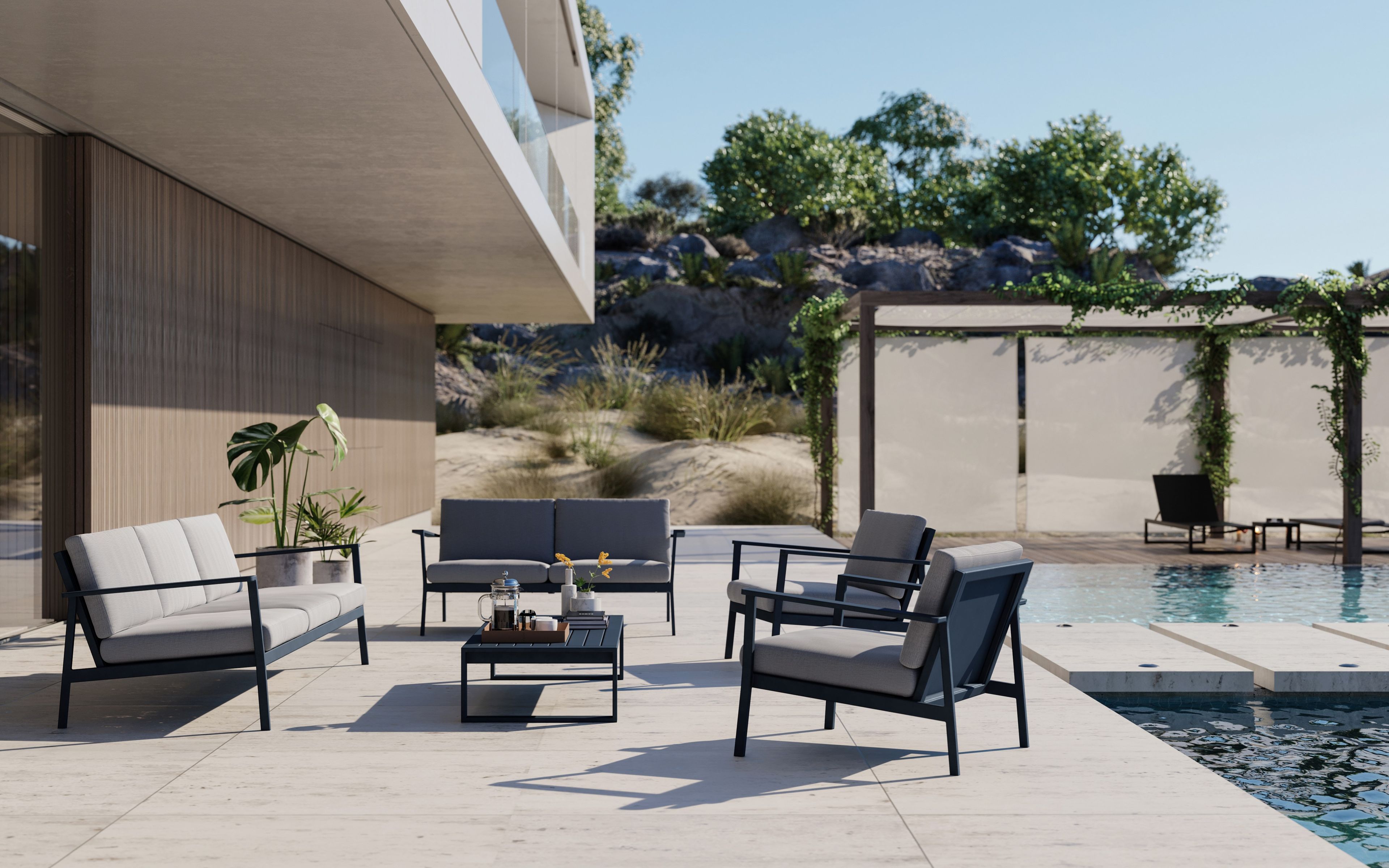 2-местный садовый диван Sunbrella® Case Eos ARCH-00098832 - Вид №5