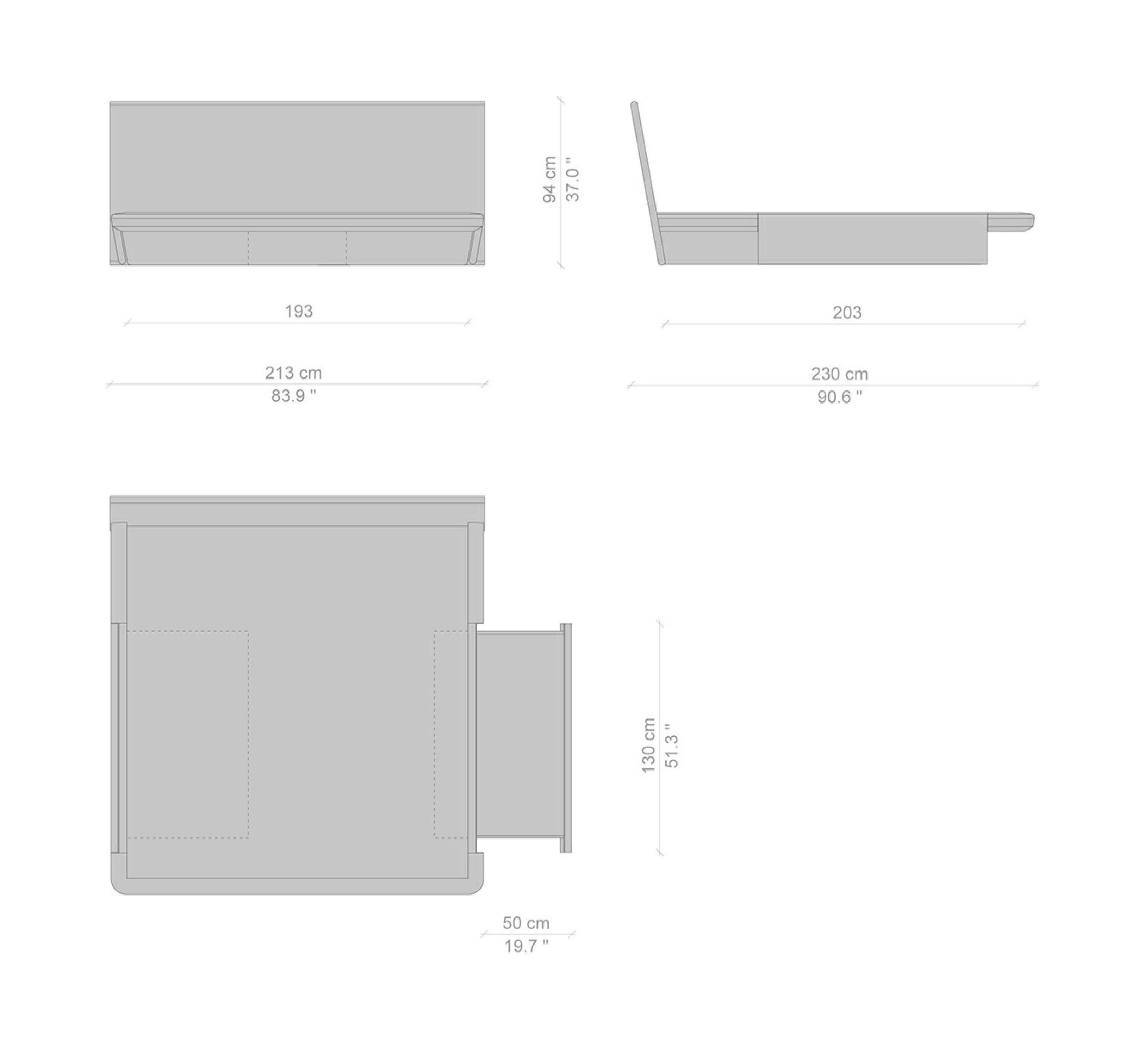 Кровать с изголовьем из ясеня CASSINA ACUTE ARCH-00017163 - Вид №6