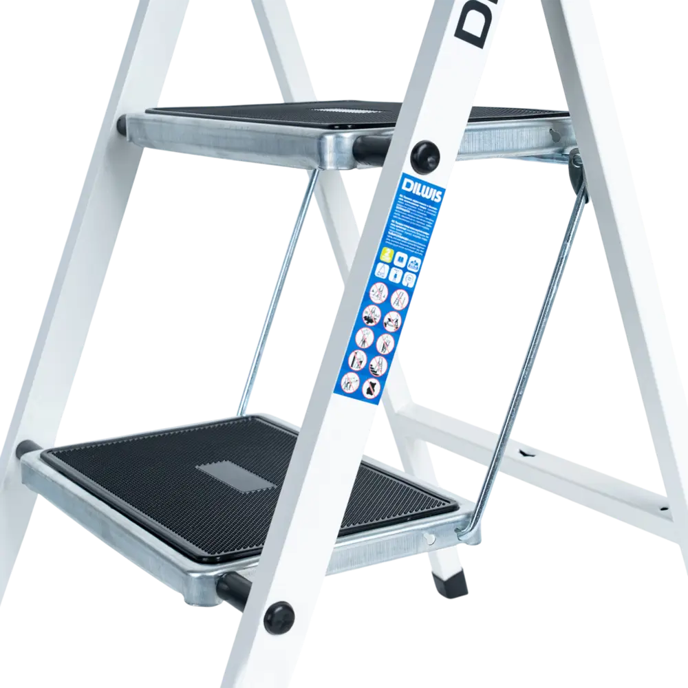 Стремянка стальная DILWIS 2 ступени 511-2LM, максимальная нагрузка 150 кг STLM-2029983 - Вид №5