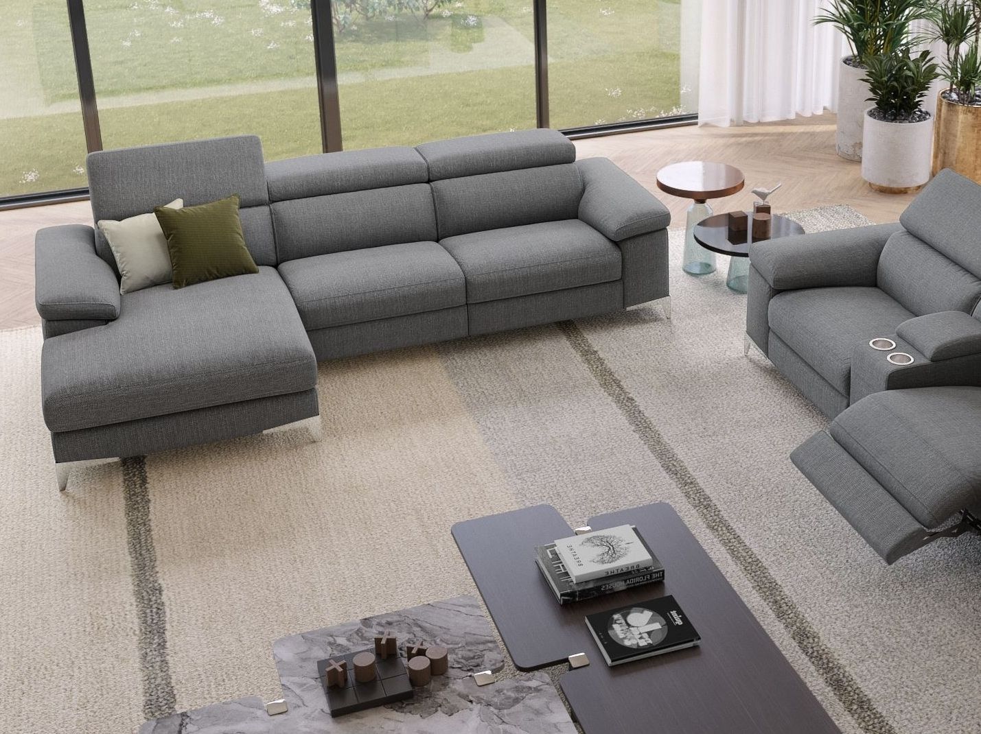 Тканевый диван с полуостровом Sofanella Venosa ARCH-00029482 - Вид №6