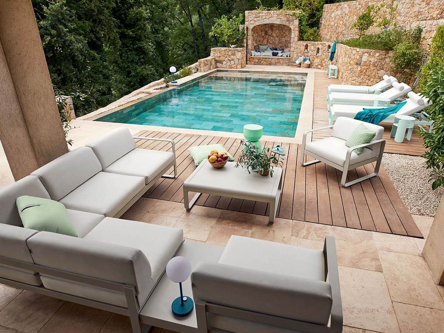 Садовое кресло с подлокотниками Fermob Bellevie ARCH-00098285 - Вид №7