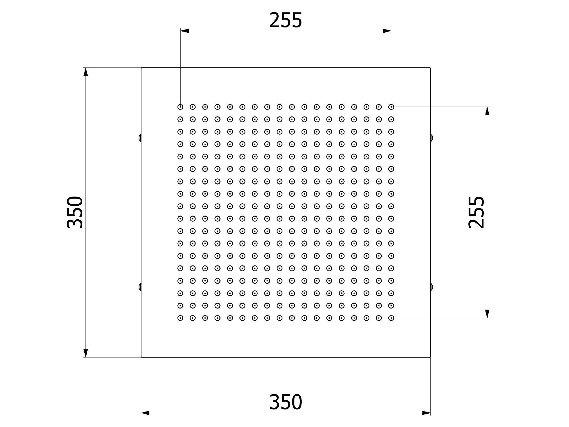 Квадратная потолочная душевая головка IB Aquariva ARCH-00096365 - Вид №2