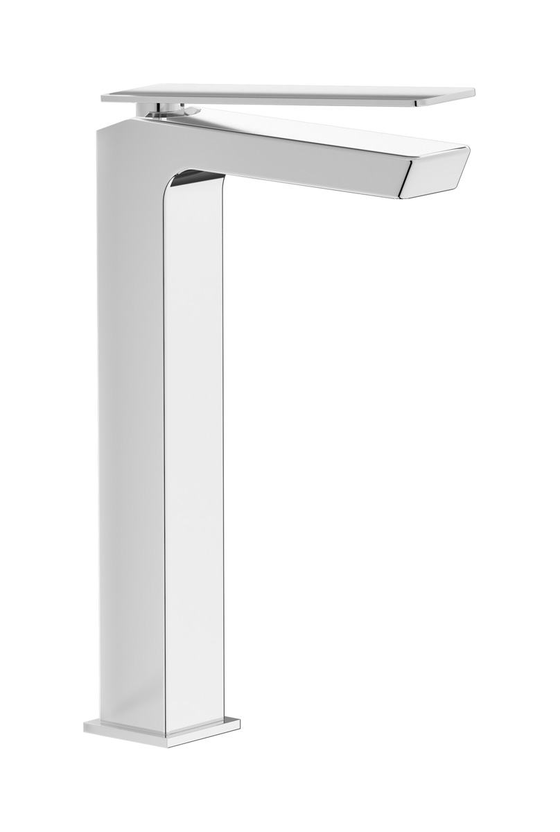 Высокий смеситель для раковины на 1 отверстие в комплекте с донным клапаном WE ARE IB k3202cc Chrome K3