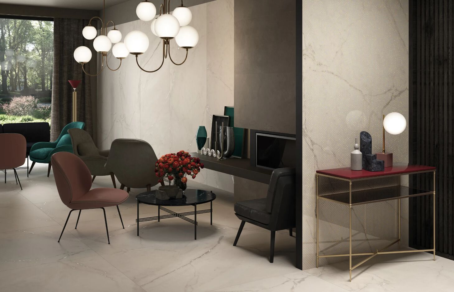 Пол / напольное покрытие из керамогранита с мраморным эффектом LaFaenza TREX3 ARCH-00100286 - Вид №3