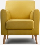 106699 Кресло Velvet Yellow LAB interior Оденс