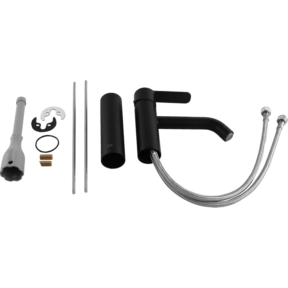 Смеситель для раковины Cox высокий излив цвет чёрный Paini STLM-2154918 - Вид №2