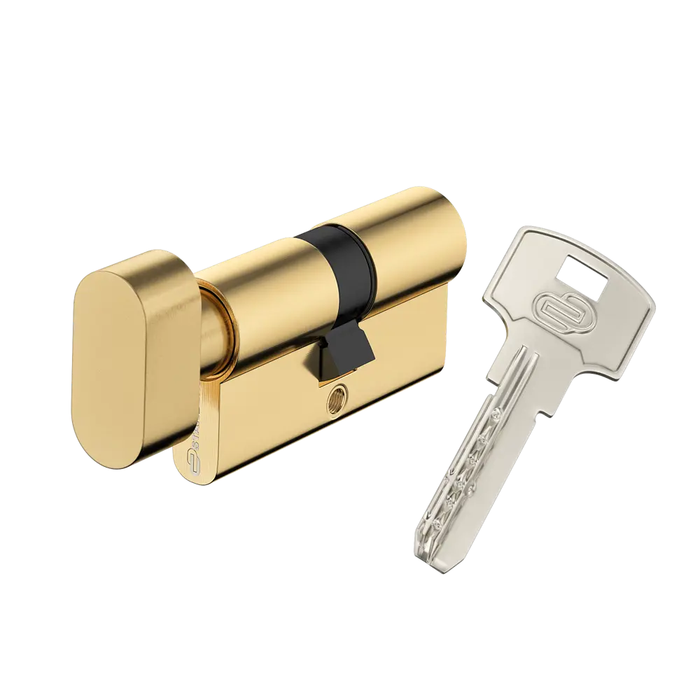 Цилиндр дверной Standers TTAL1-3030NBGD с механизмом ключ-вертушка 82625292 STLM-0032177 - Вид №1