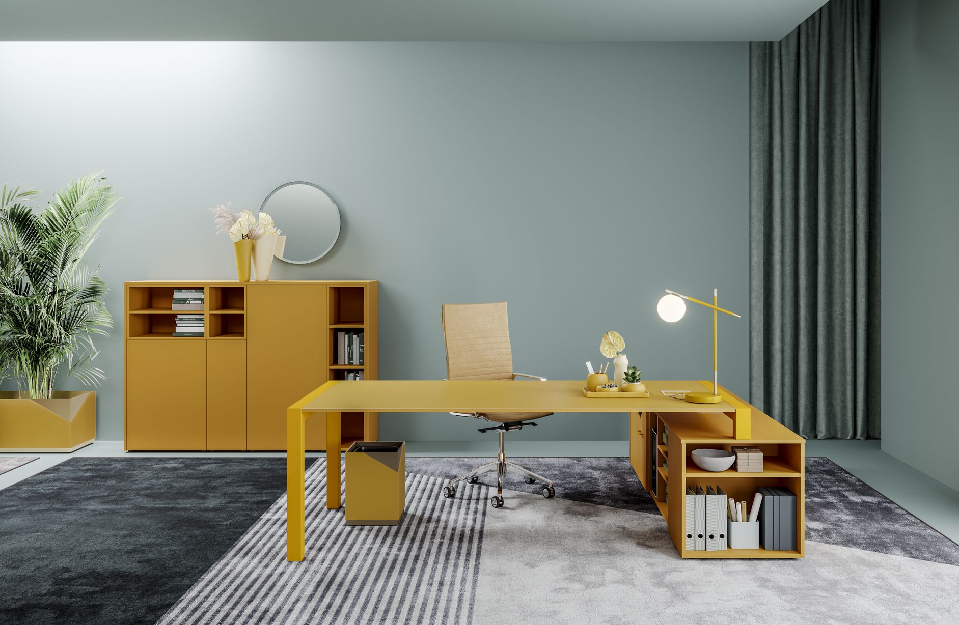 Исполнительный стол со встроенной полкой PROF Extralight ARCH-00070583 - Вид №5