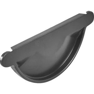 Заглушка желоба сталь 70 мм 170 мм цвет серый