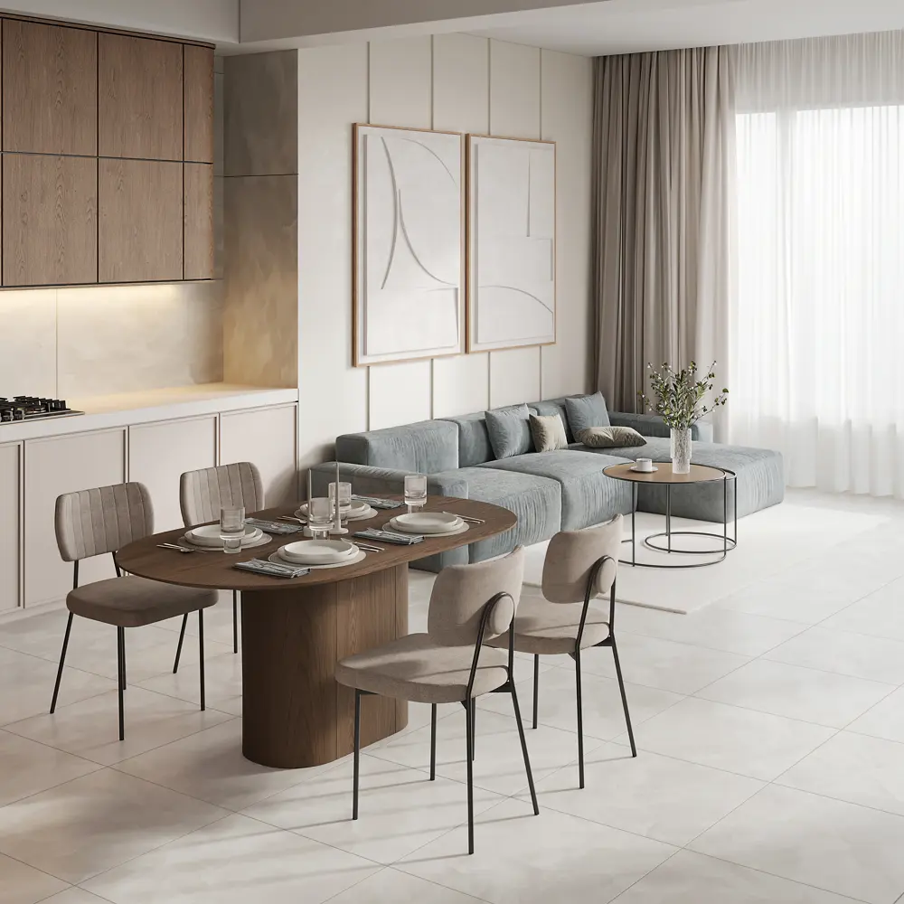 Глазурованный керамогранит LB Ceramics Сияние севера 60x60 см 1.8 м² матовый цвет светло-бежевый STLM-2205080 - Вид №2