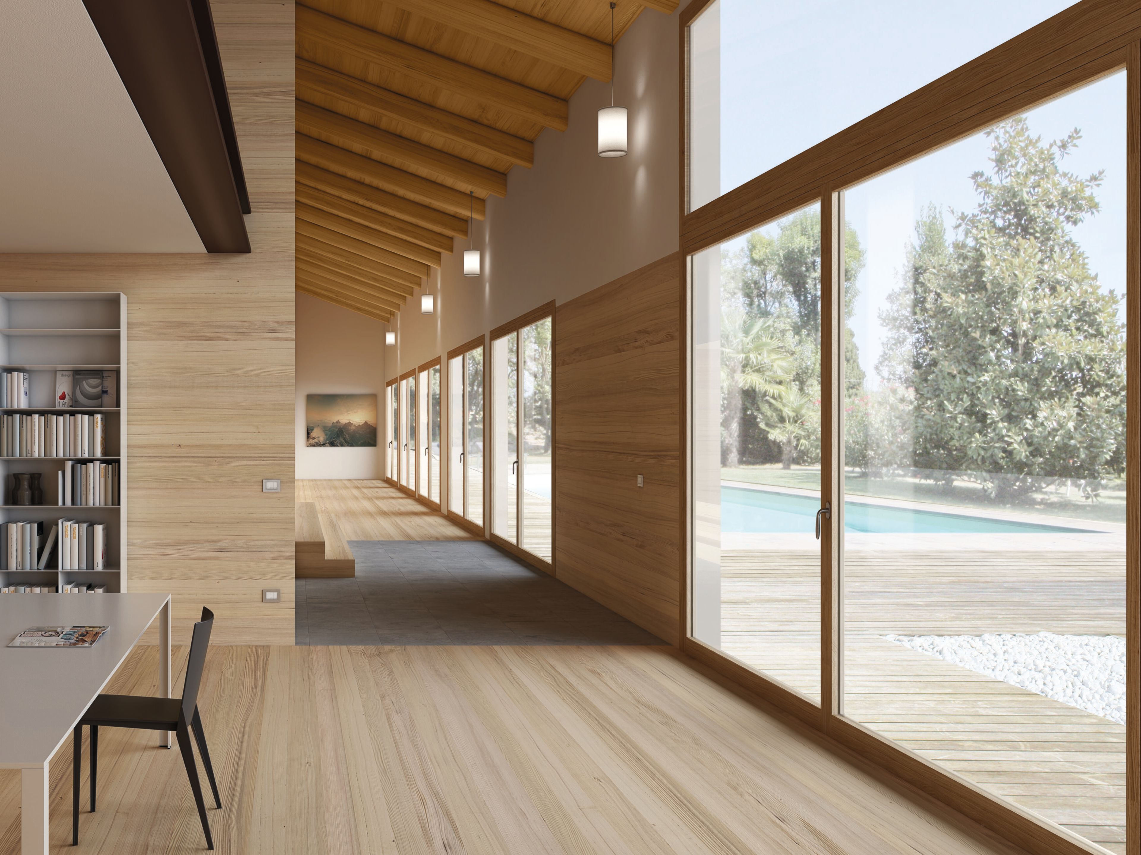 Ламинированное деревянное окно PB Finestre FLAT TUTTO LEGNO ARCH-00135576 - Вид №2