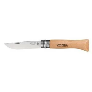 Нож Stainless Steel с ручкой из оливы 7 см