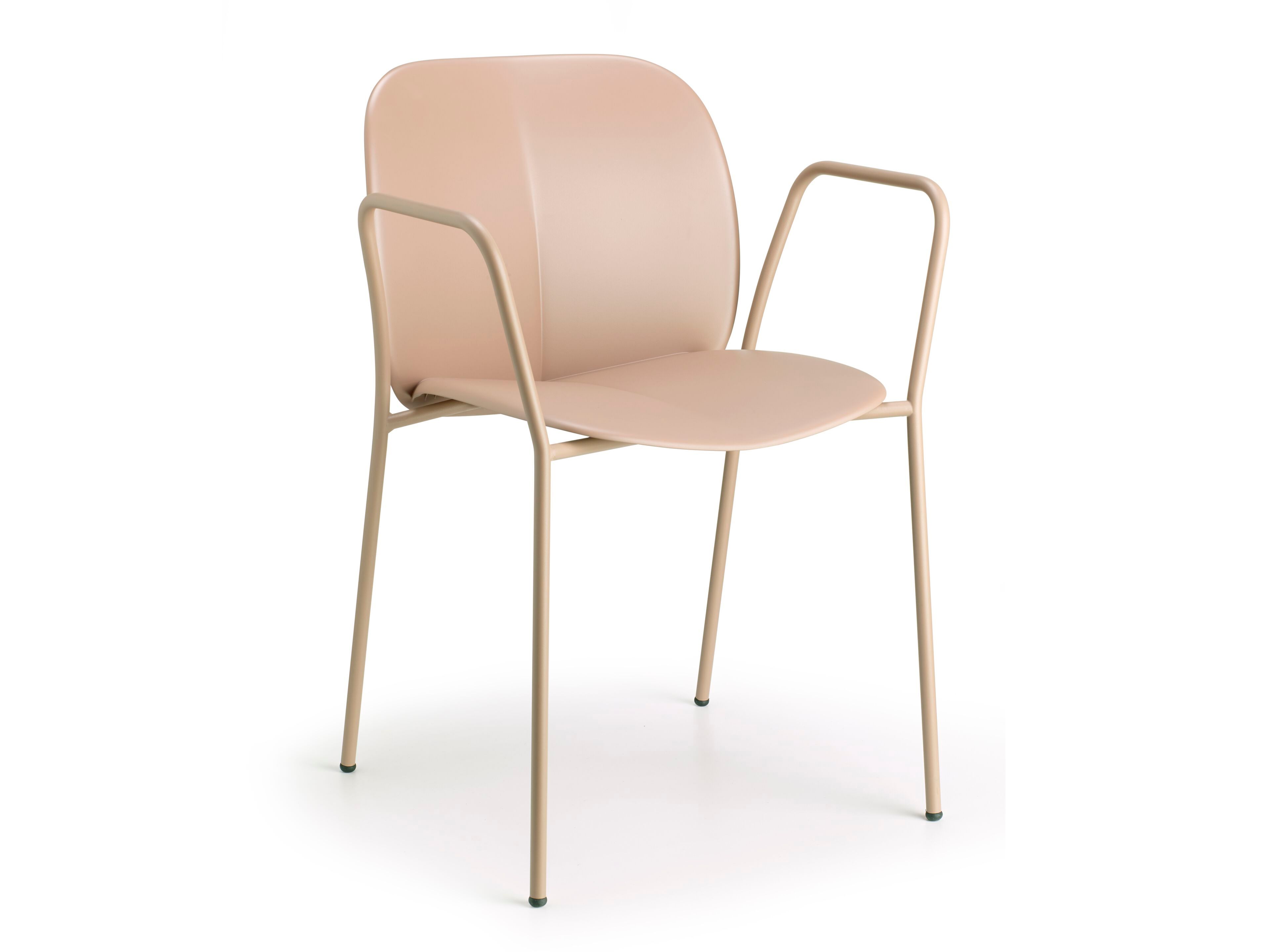 Рециркулированный пластиковый стул с подлокотниками S-CAB Mentha ARCH-00042567