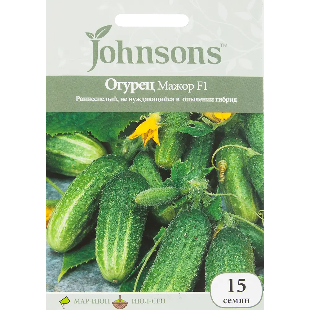 Семена Огурец «Мажор» F1 15 шт JOHNSONS STLM-2111829