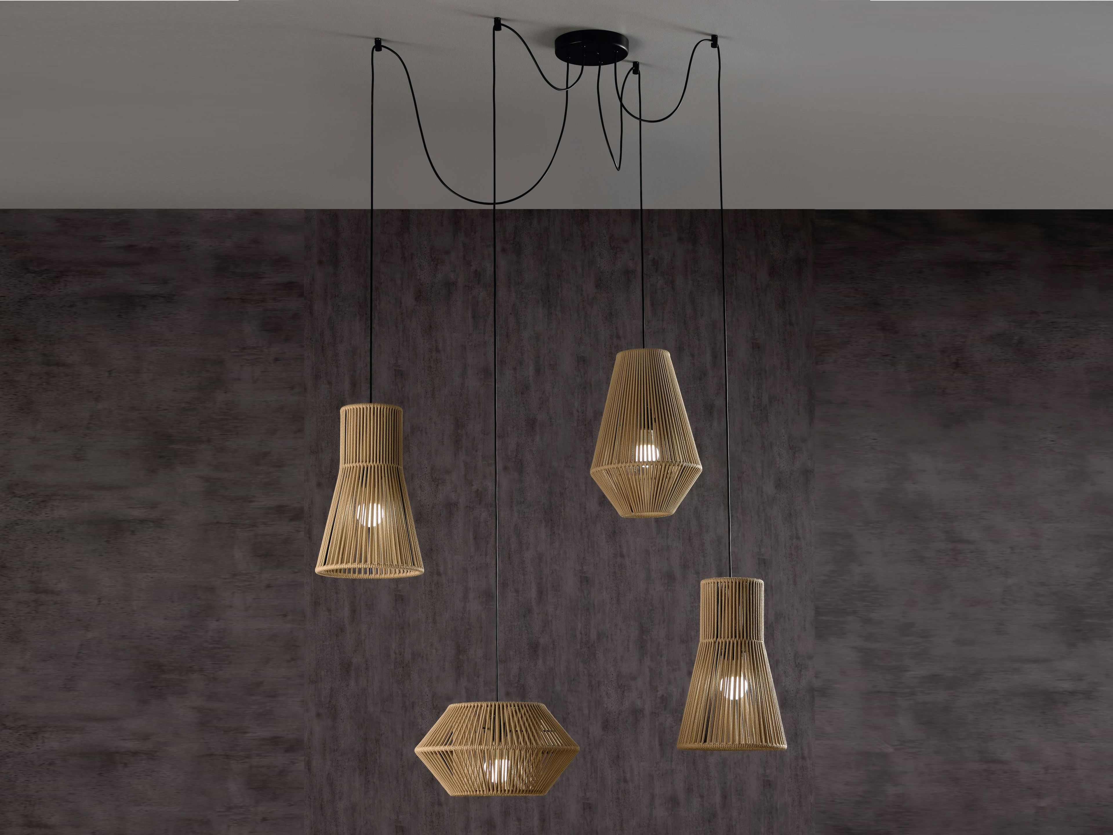 Регулируемая веревка и металлическая светодиодная подвесная лампа Olé Lighting Kit Pop-Up ARCH-00071946 - Вид №4