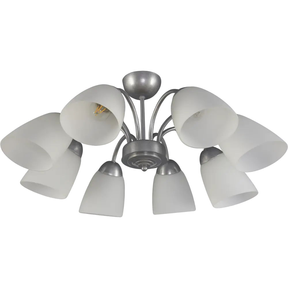 Люстра «Лера», 8хЕ27х60 Вт, цвет серебро ЗАВОД ЭЛЕТЕХ STLM-2188536