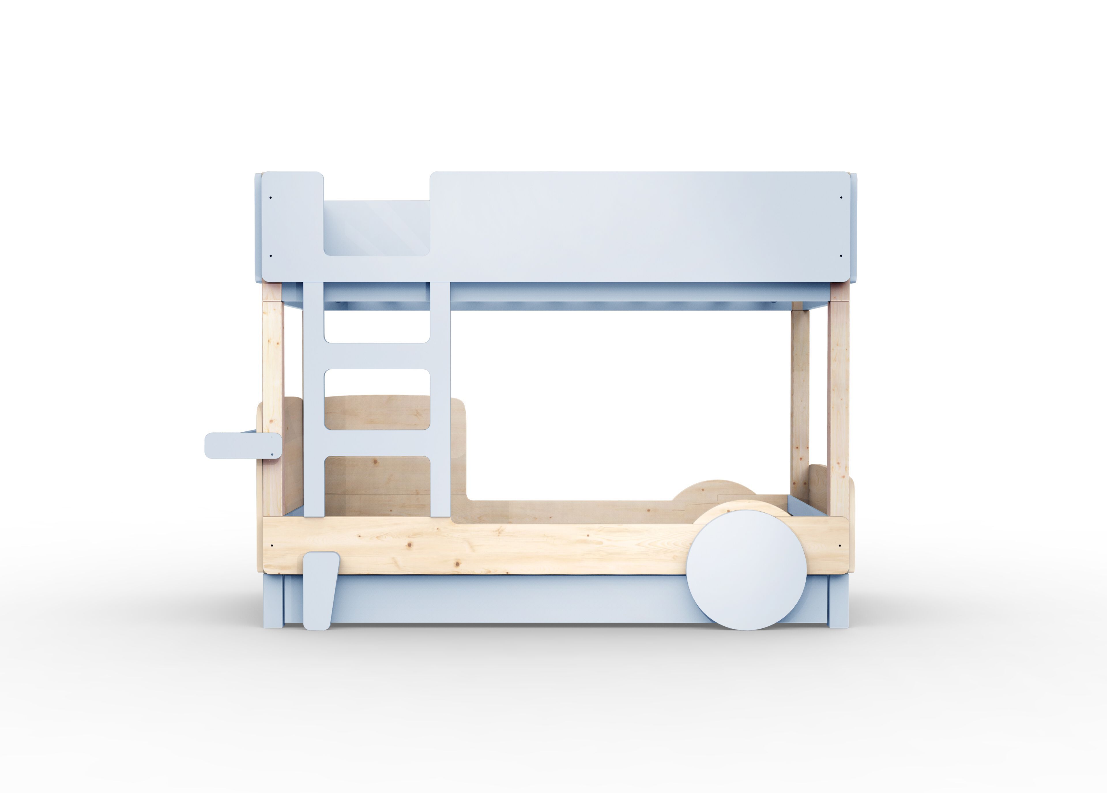Деревянная двухъярусная кровать с выдвижной кроватью Mathy by Bols ARCH-00048116 - Вид №14