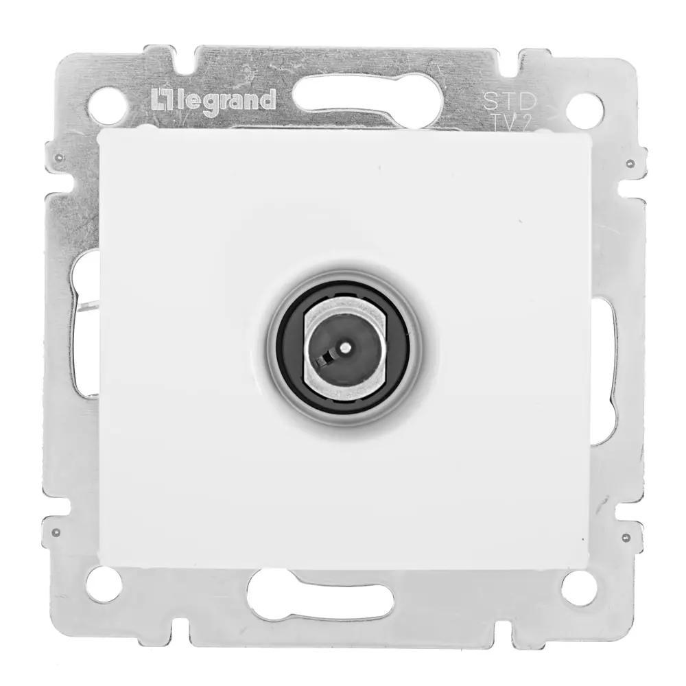 Оконечная ТВ-розетка Legrand Valena Classic белая для шлейфового подключения 10321895 STLM-0000433