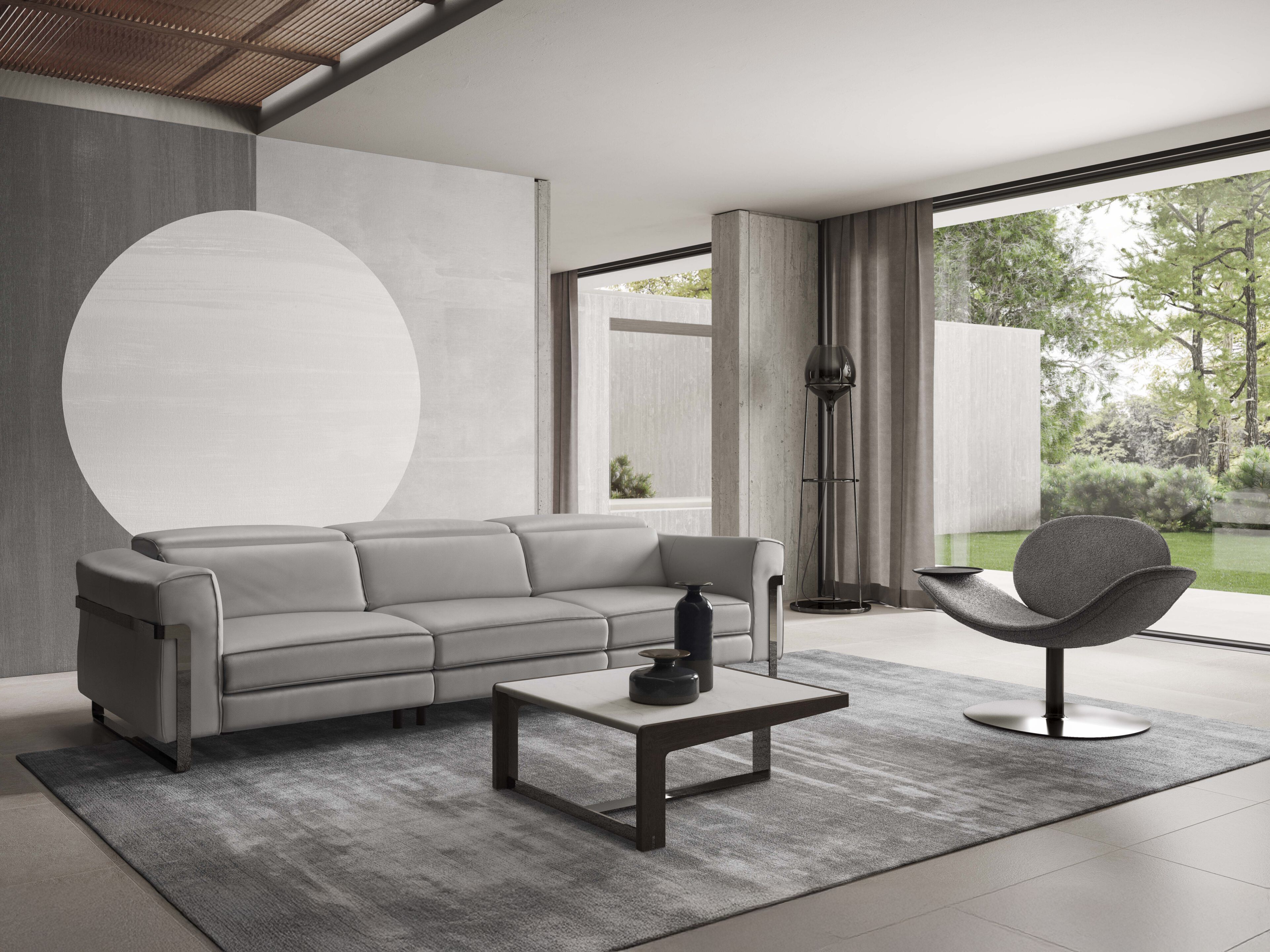 3-местный тканевый диван с электроприводом Natuzzi Italia Fidelio ARCH-00143602 - Вид №1